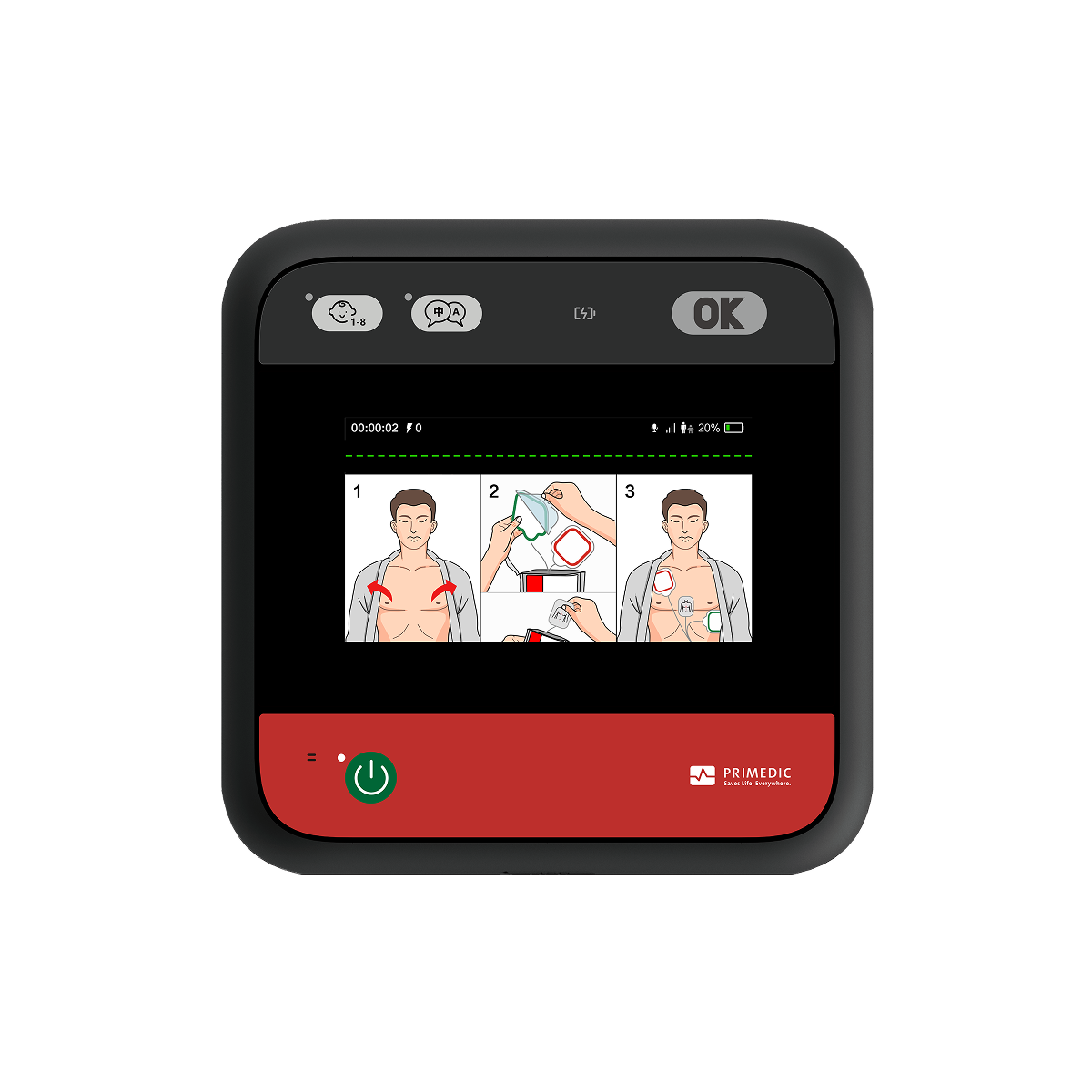 เครื่องกระตุกหัวใจไฟฟ้าอัตโนมัติ HeartSave myPAD-675A