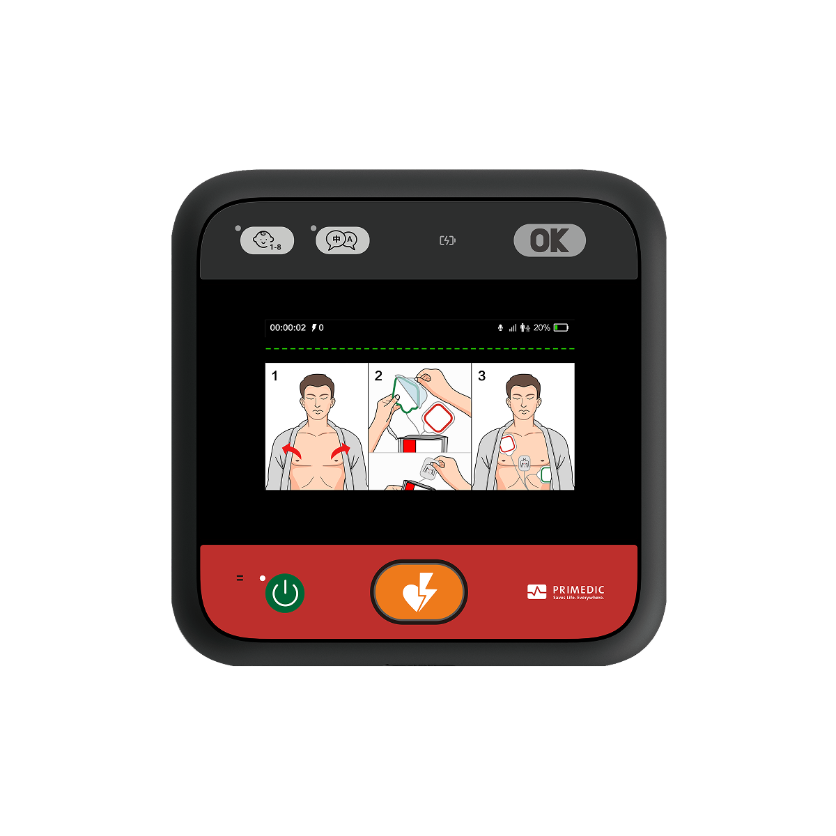 เครื่องกระตุกหัวใจไฟฟ้าอัตโนมัติ HeartSave myPAD-675 AED